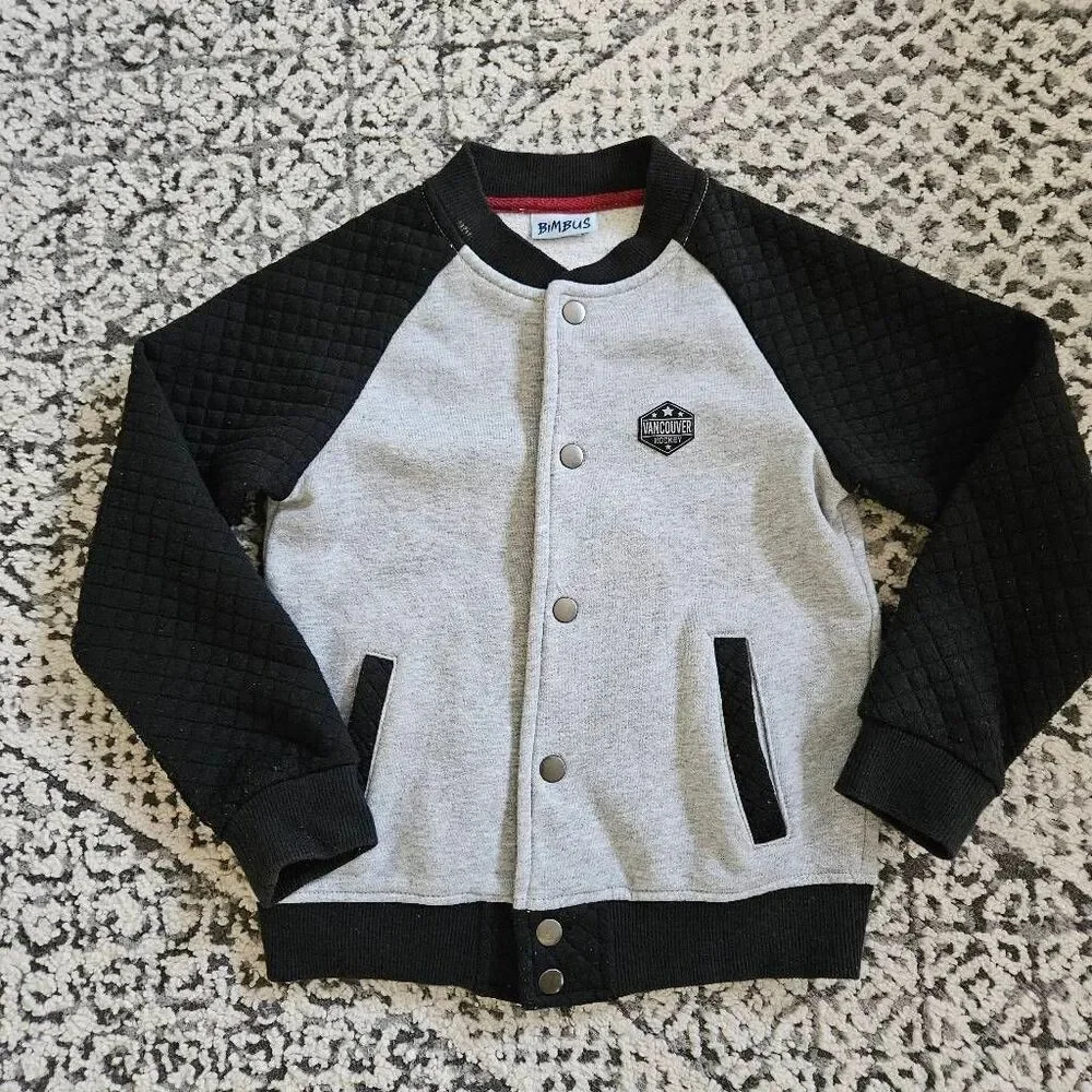 Bimbus Boys Vancouver Hockey Bomber Jacket Size 6-7